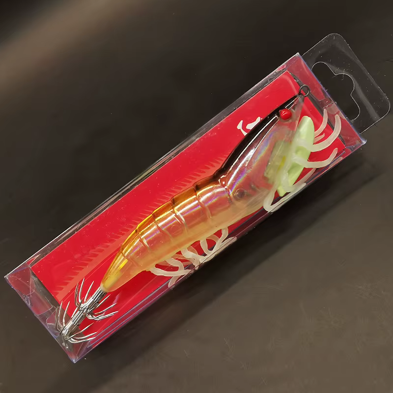 Señuelo híbrido 3D de gamba fluorescente – agua dulce y salada - imagen 4