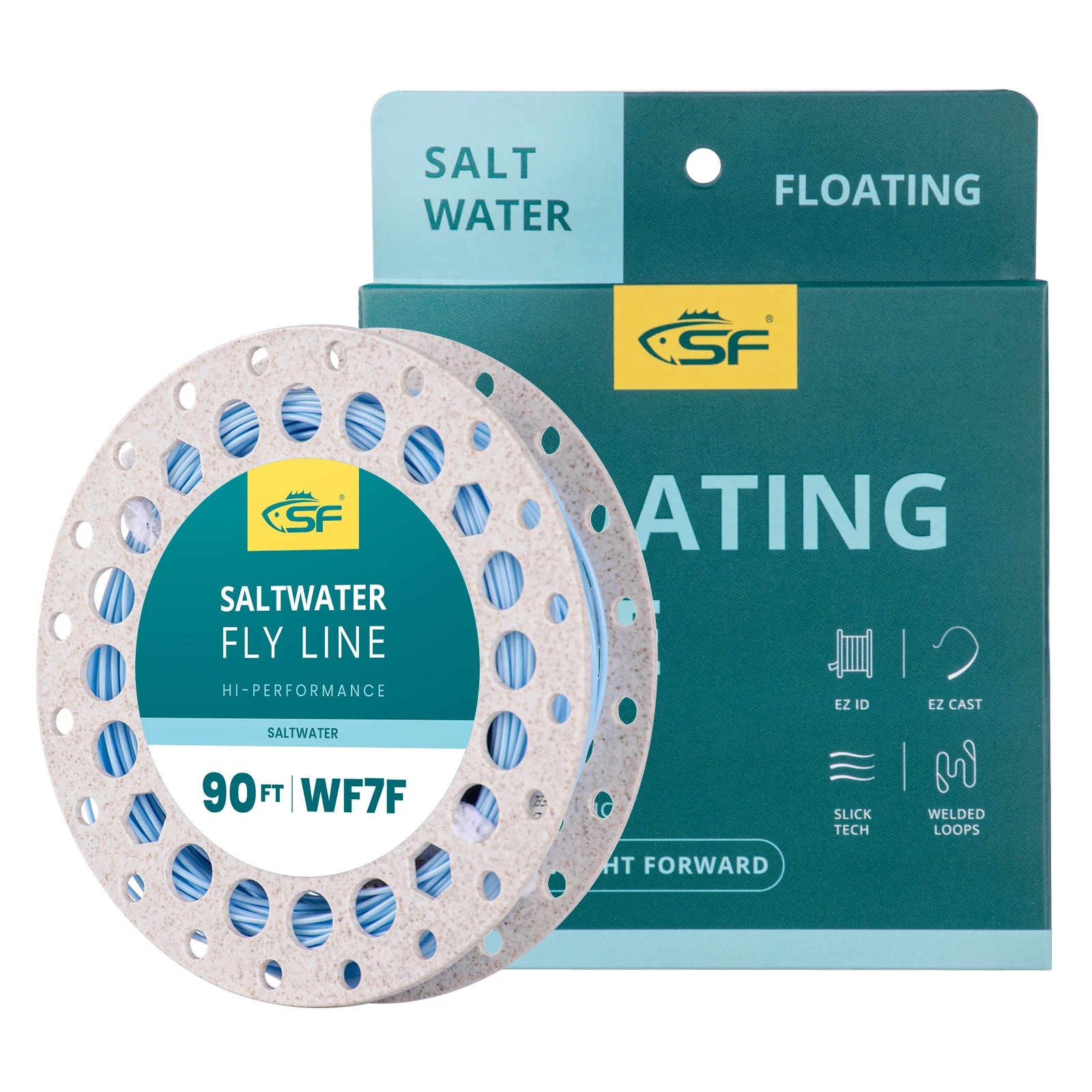 Multifilamento trenzado flotante SF 90 pies – Bucle soldado