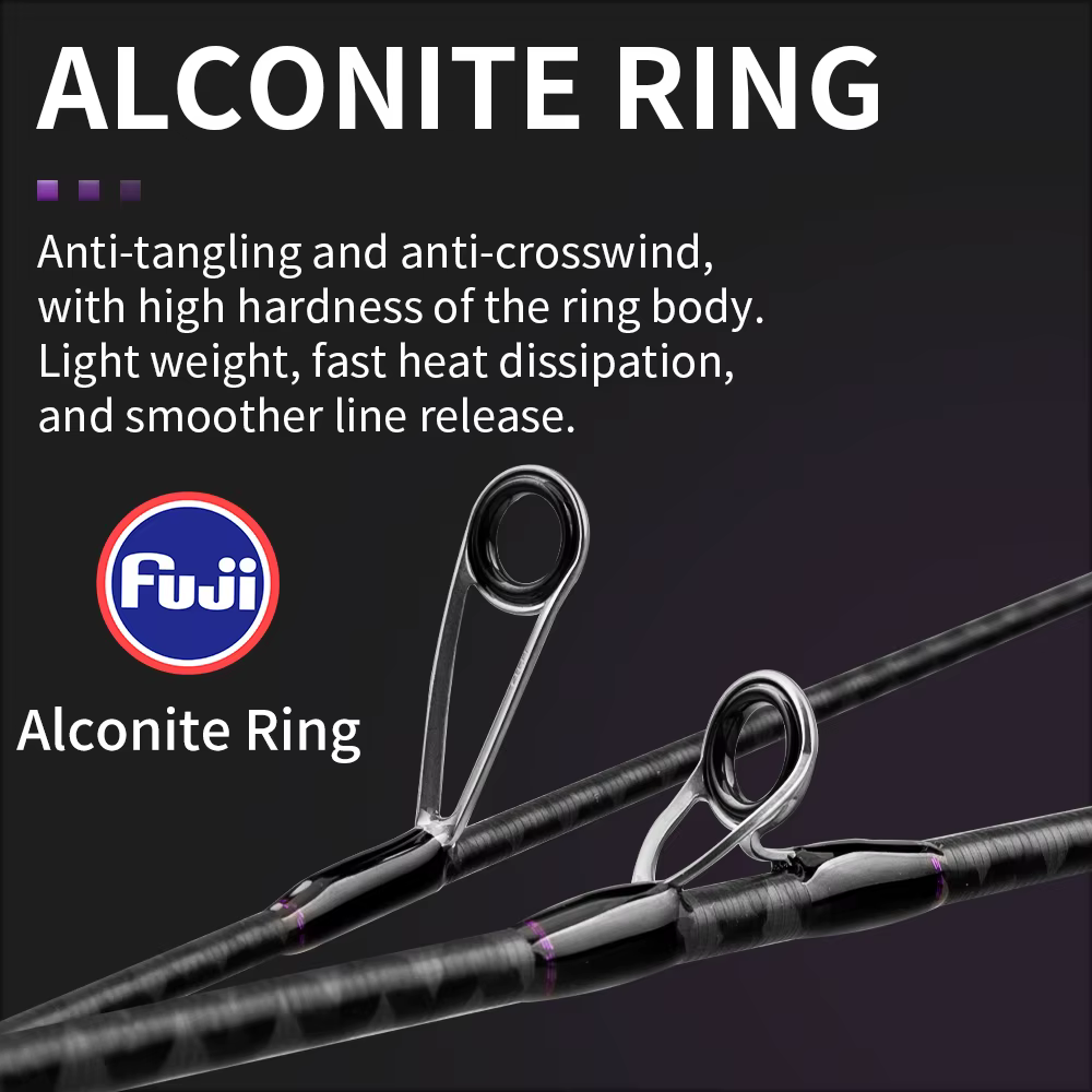 Caña de pescar FISHINGFANS QINGXIU UL – Fuji Alconite para crappie - imagen 5