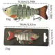 Señuelo flexible hundimiento biónico articulado para pesca - imagen 5