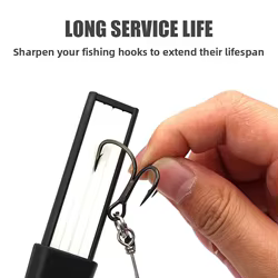 Afilador de anzuelos portátil de diamante para pesca en mar