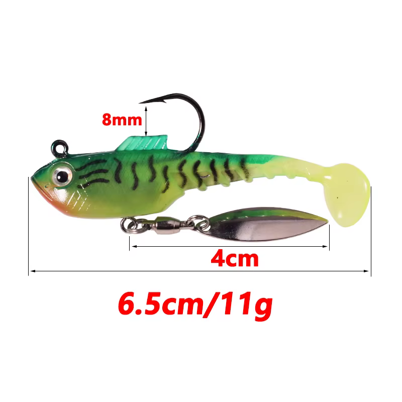 Cuchara giratoria cola en T 65mm para lubina - imagen 4