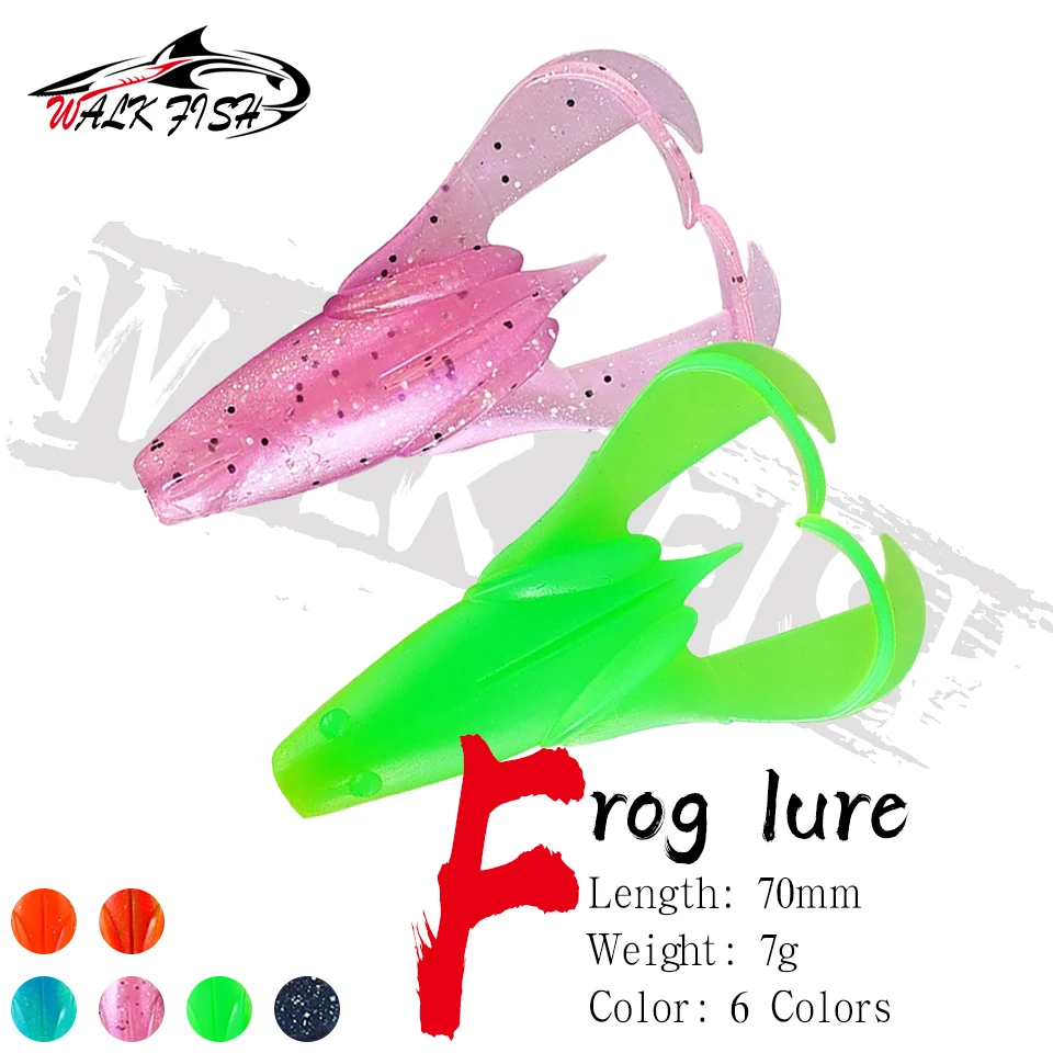 WALK FISH Señuelo rana TPR con cuentas sonoras y vibro - imagen 3