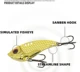 Señuelos JOOYOO VIB de acero al carbono para lubina y trucha - imagen 5