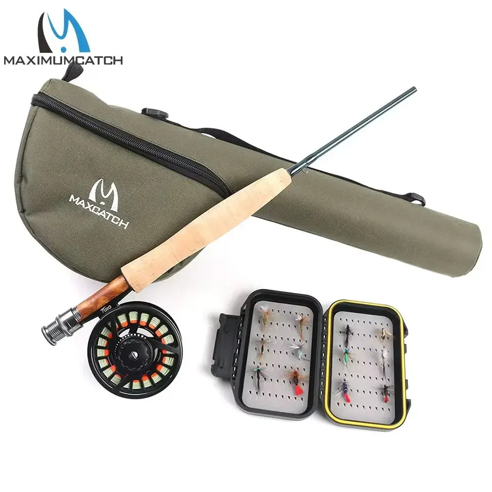 Maximumcatch Traveler kit caña mosca carbono con carrete y línea - imagen 2