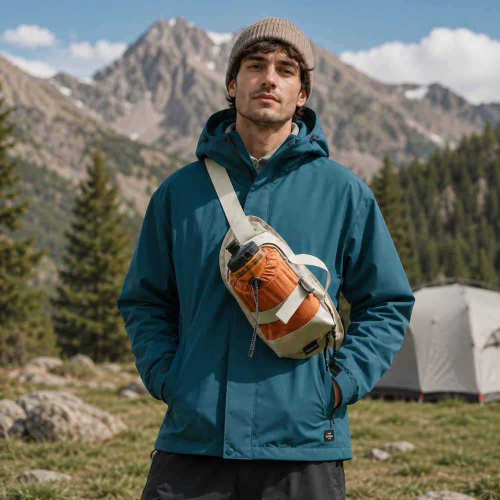 Bandolera Impermeable para Pesca y Exterior – Con Portabotellas - imagen 4