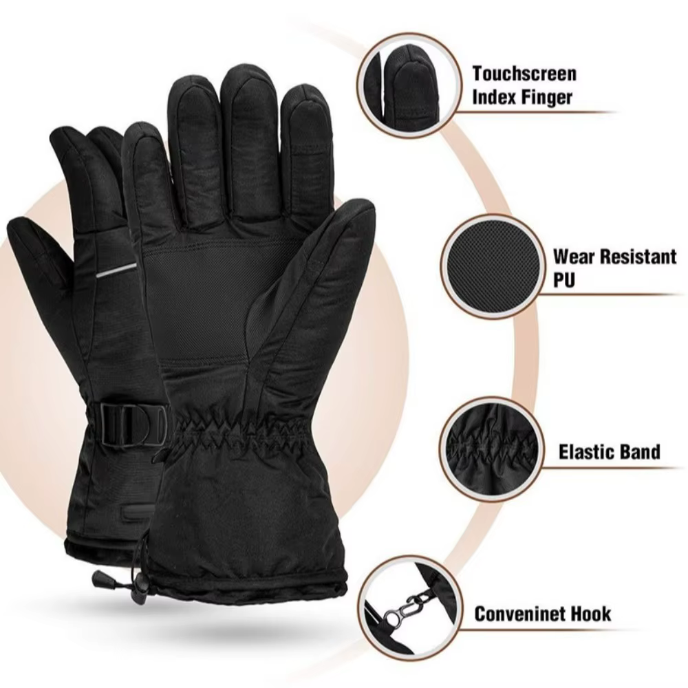 Guantes calefactables impermeables con táctil para pesca de invierno - imagen 3
