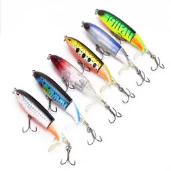 Popper agua superior flotante ojos 3D cola giratoria – Señuelo duro
