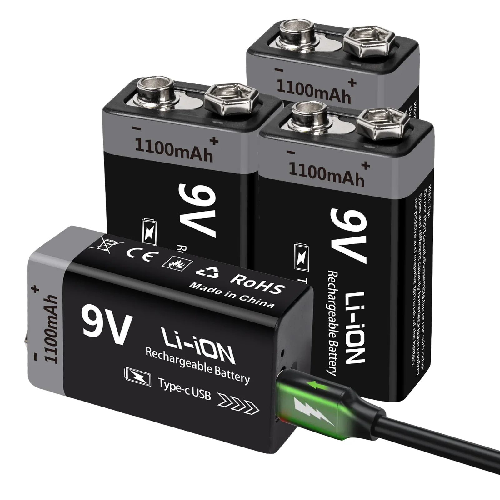 Batería koonenda conectada a un cable USB tipo C