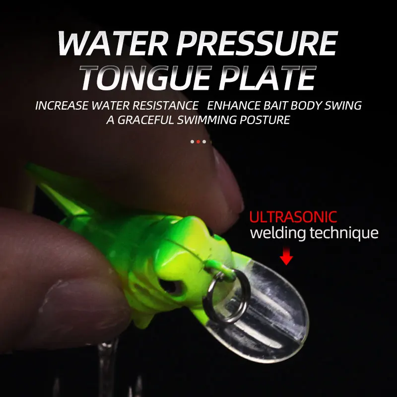 ShareShark Señuelos insecto de plástico duro con anzuelos triples - imagen 5