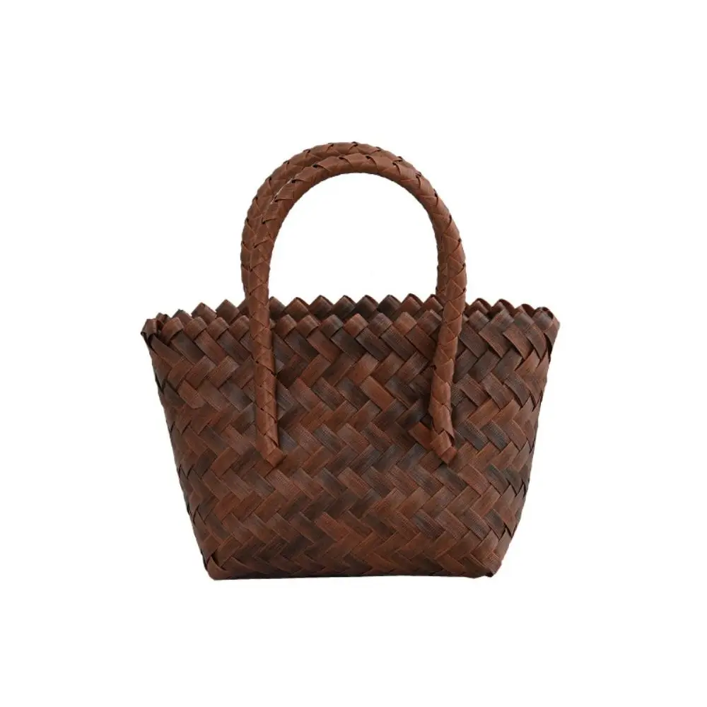 Bolsa shopper de tejido trenzado con gran capacidad y bandolera - imagen 2