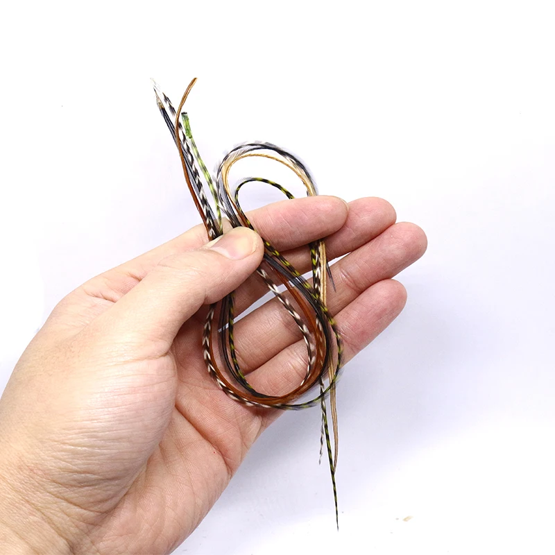 Plumas naturales y teñidas para atar moscas Midge – tamaño pequeño - imagen 2