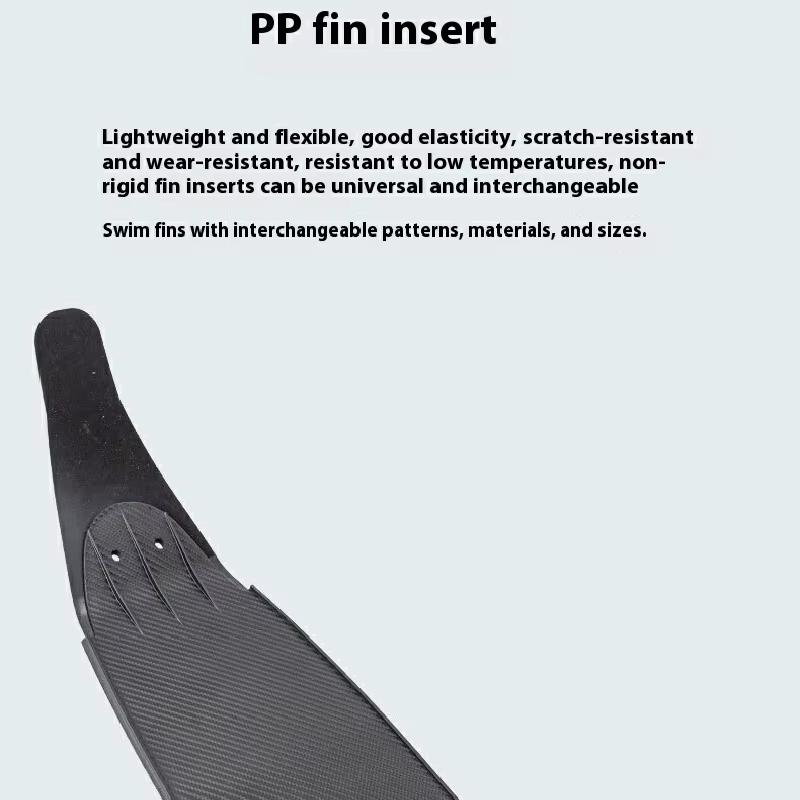 Aletas de snorkel largas TPR desmontables para entrenamiento adultos - imagen 5
