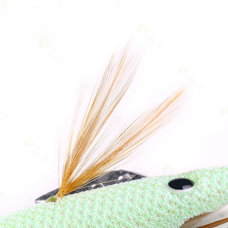 Jig de madera biónica marino con sonajeros para calamar y camarón - imagen 3