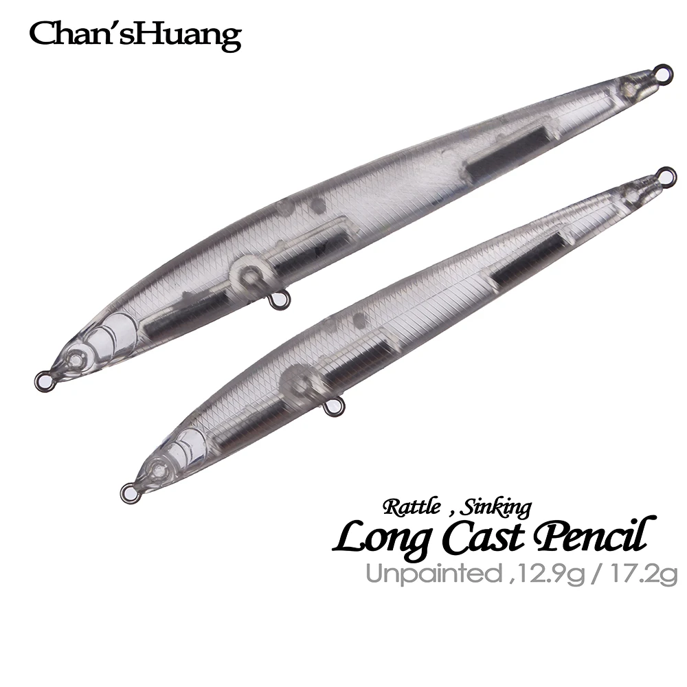 Lápiz hundible Chan's Huang en blanco – Sonajero para fundición larga