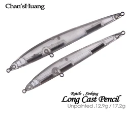Lápiz hundible Chan's Huang en blanco – Sonajero para fundición larga