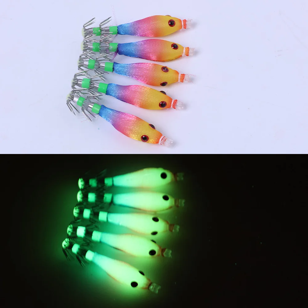 Tamaño y empaque de los anzuelos luminosos para calamar