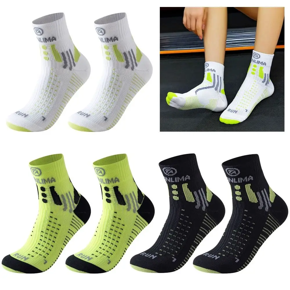 Calcetines deportivos gruesos transpirables con base toalla para correr - imagen 4