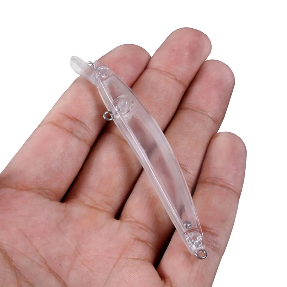 Pack de 10 señuelos minnow sin pintar para personalizar