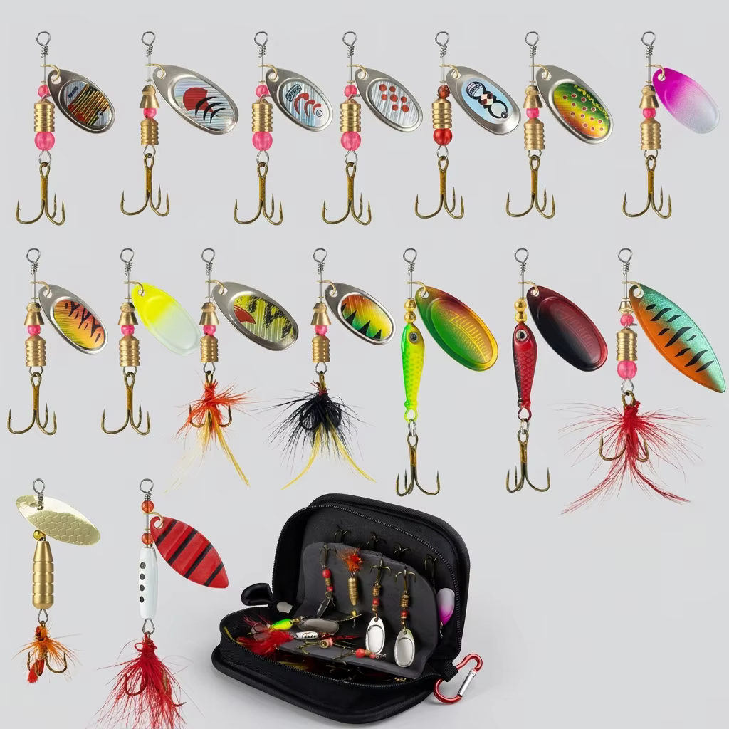 Señuelos de Pesca Reflectantes – Kit Metal para Agua Dulce y Salada - imagen 2