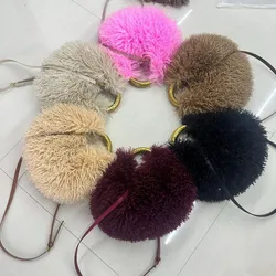 Bolso de Hombro Sintético Suave, color sólido, gran capacidad