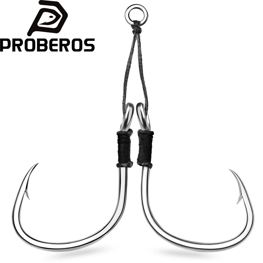 Anzuelos Jig Head Proberos de acero alto carbono con púas afiladas - imagen 3