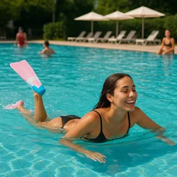 Aletas de snorkel de silicona profesional – Antideslizantes para adultos y niños