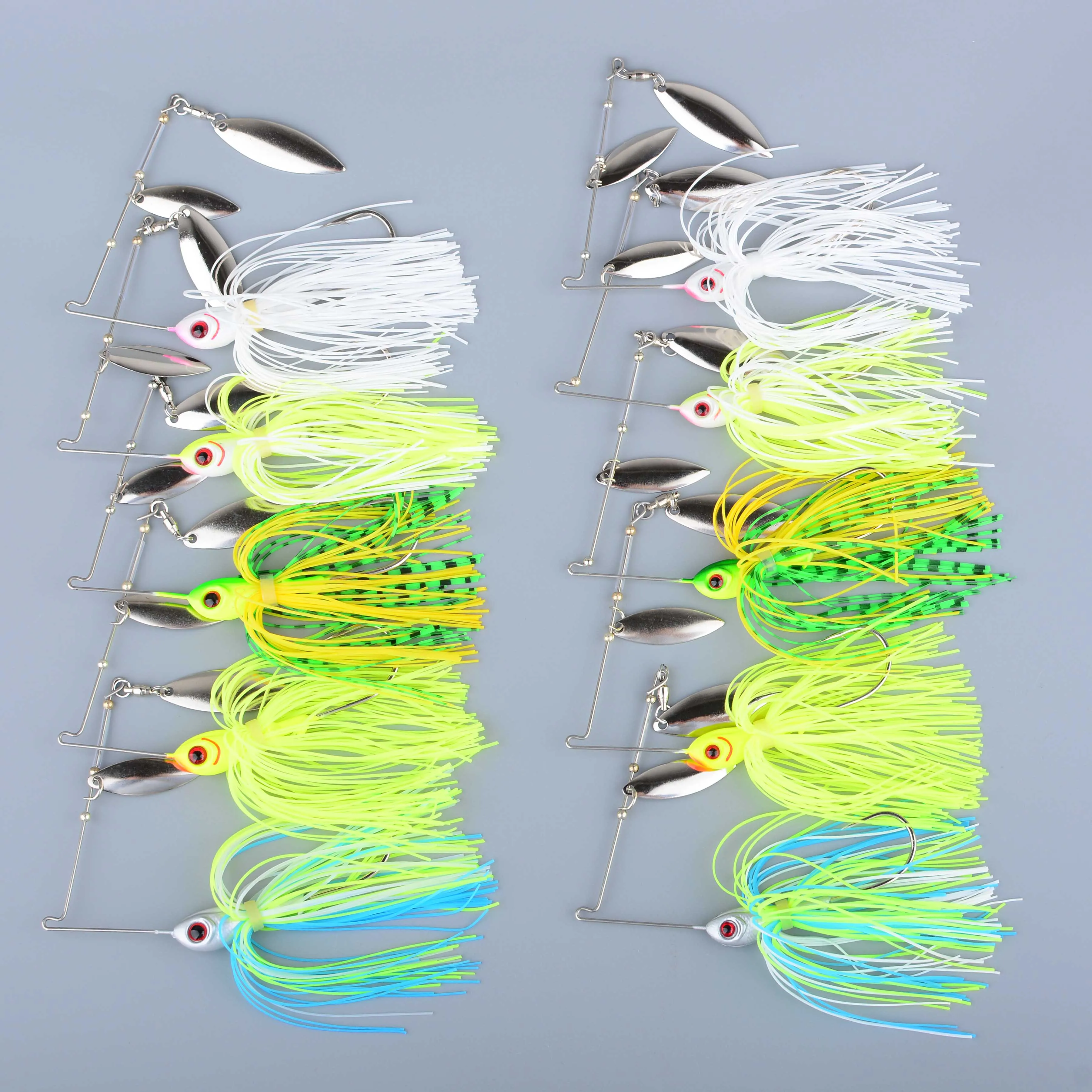 Spinnerbait para lucio Wobbler con spinner y cuchara lentejuelas - imagen 4