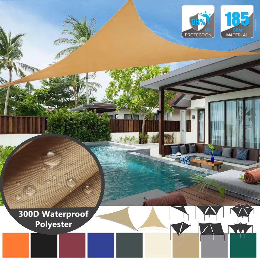 Toldo de pesca impermeable triangular – Protección solar y lluvia - imagen 5