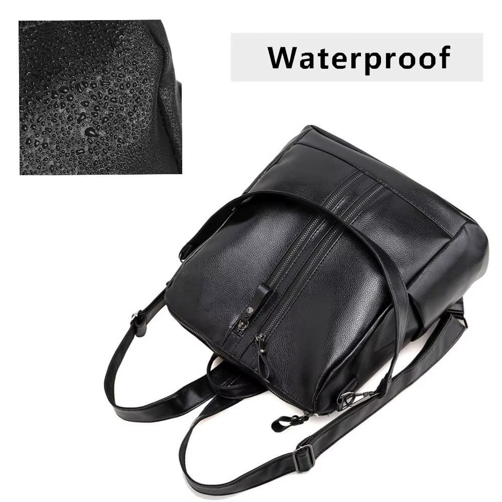 Mochila de Piel Sintética Casual de Gran Capacidad - imagen 5