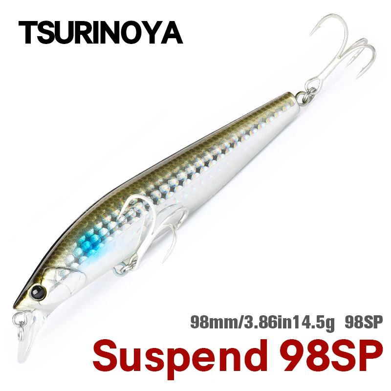 TSURINOYA 98SP Señuelo minnow suspendido para lubina DW86 STINGER - imagen 4