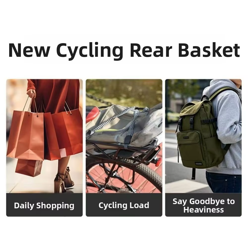 Cesta delantera universal para bicicleta de acero al carbono resistente - imagen 3