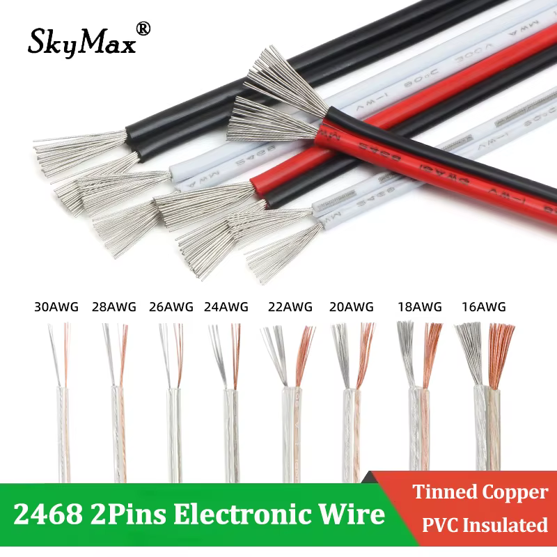 Cable Extensión Trenzado Cobre 2468 – PVC 2 Pines 300V - imagen 2