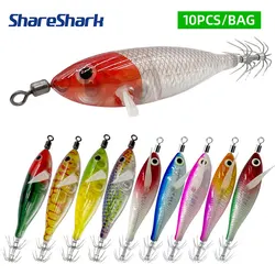 ShareShark Señuelos marinos horizontales luminosos en forma de camarón