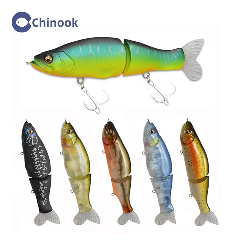 Chinook Wobler pencil articulado ABS para lucio, black bass y perca - imagen 4