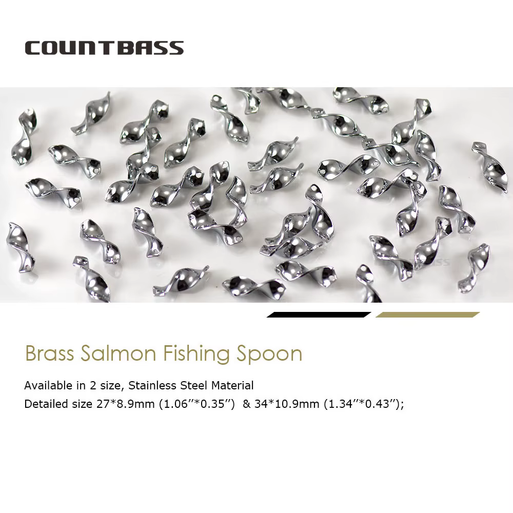 COUNTBASS Cucharas de pesca blanco sin pintar para lucio y trucha - imagen 5