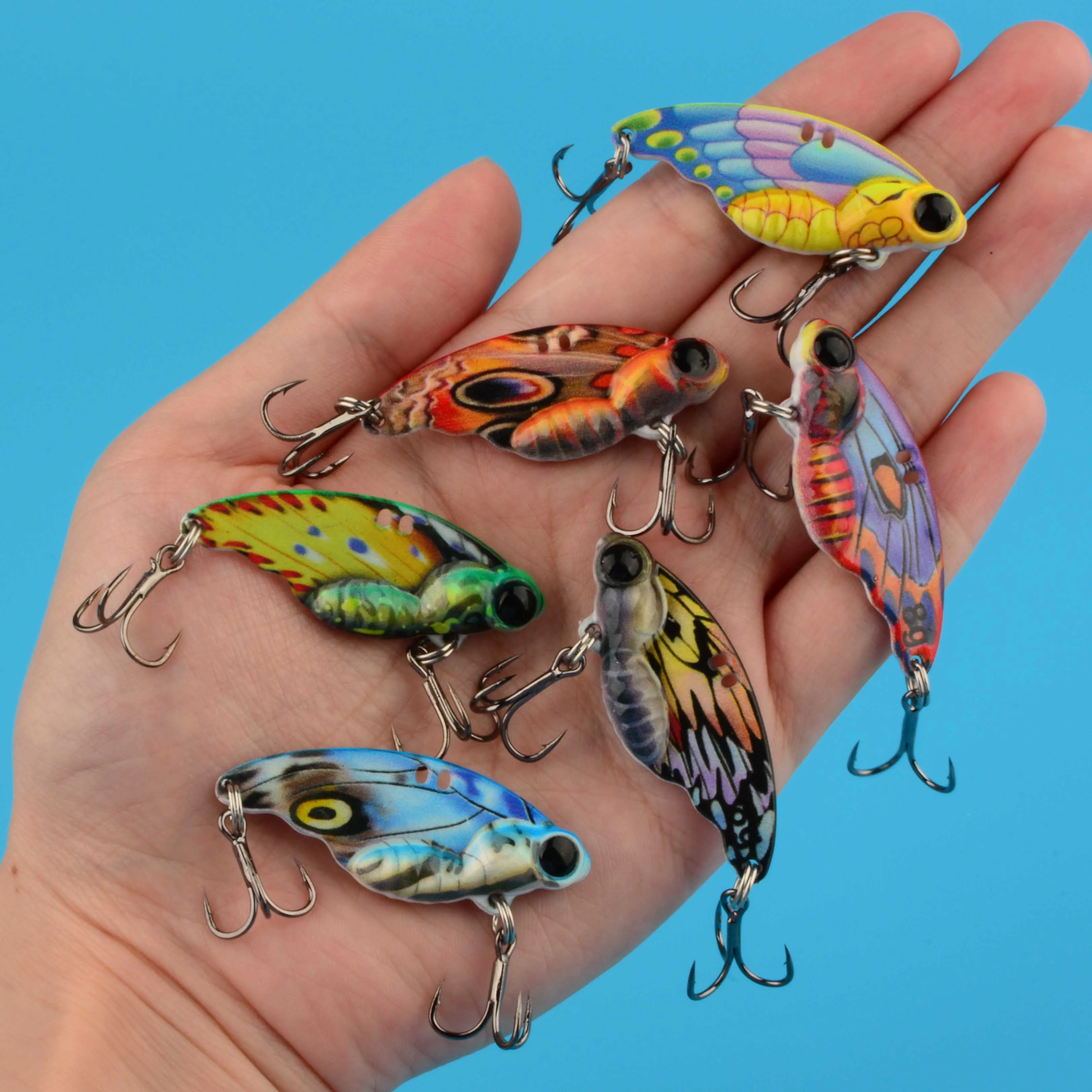 Señuelo VIB para lubina cuchara vibradora de metal tipo mariposa - imagen 4