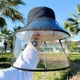 Goture Gorro de pesca plegable con protección facial y anti polvo - imagen 2