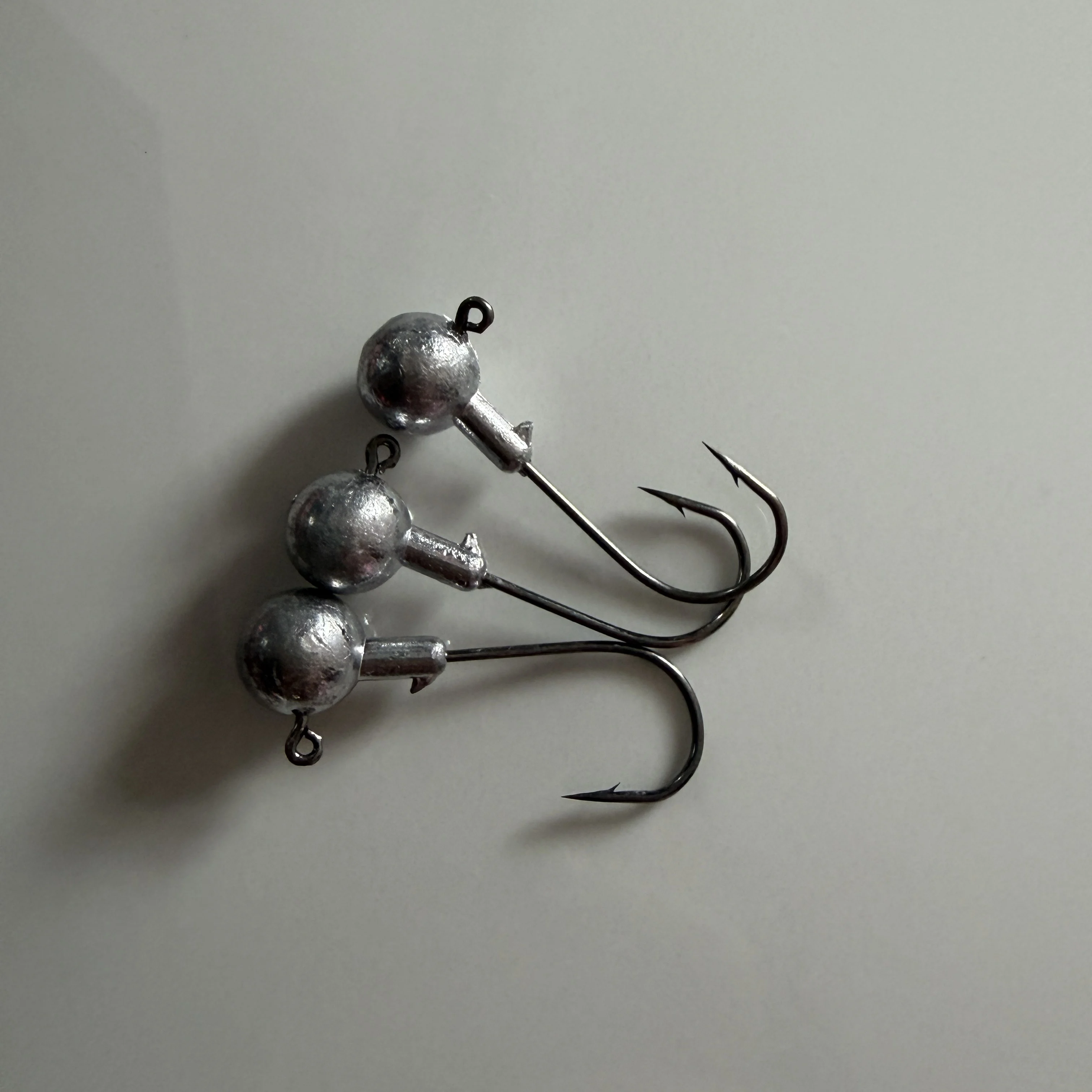 Anzuelos jig head plomados de cabeza redonda para vinilo lubina - imagen 5