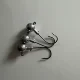 Anzuelos jig head plomados de cabeza redonda para vinilo lubina - imagen 5