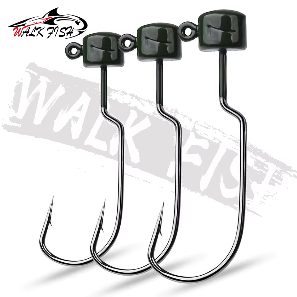 WALK FISH Jig Head con púas – para vinilo insecto marino - imagen 3