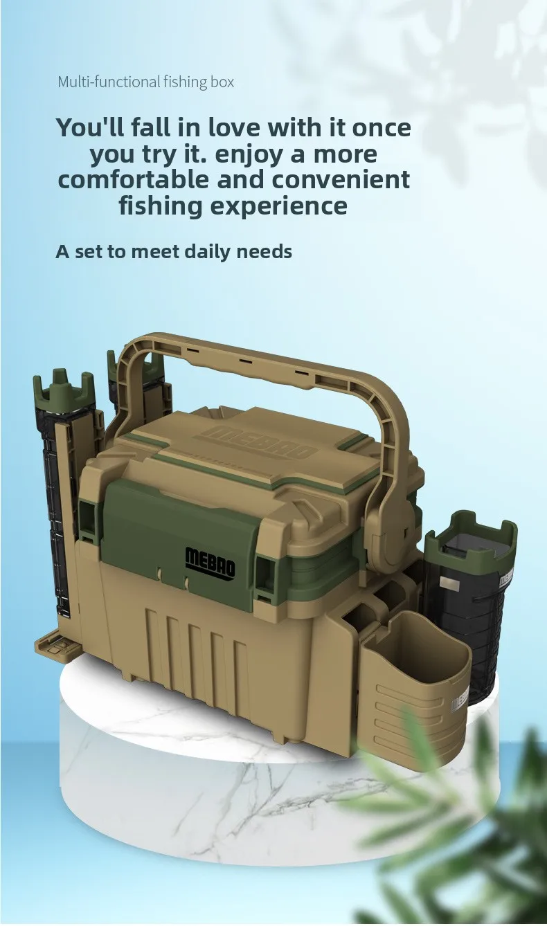 Caja de pesca multifuncional vista general
