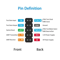 Sonda de depuración CMSIS-DAP/DAPLink STM32/NRF51/52 JTAG/SWD/CDC