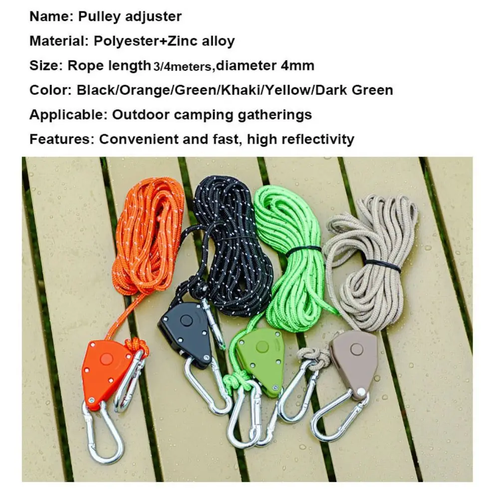 Poleas de trinquete para amarre y tensión de cuerda