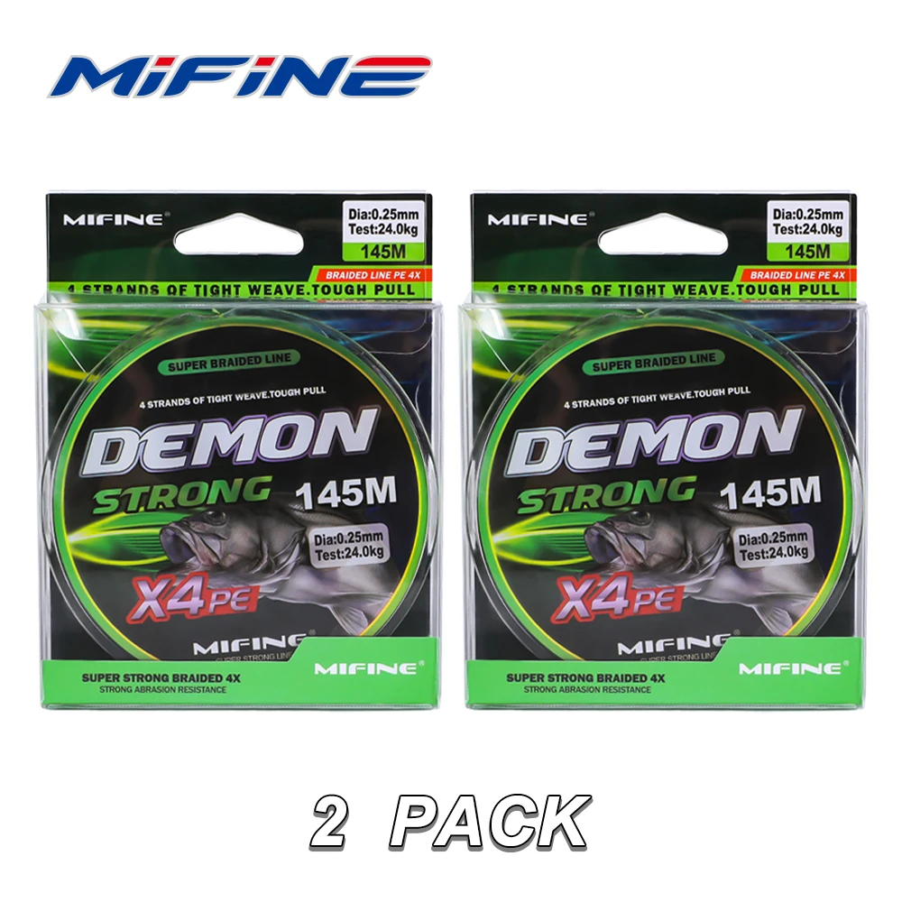 MIFINE DemonStrong 4X – Línea trenzada de pesca multifilamento