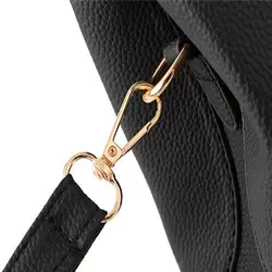 Bolso bandolera cuadrado de cuero PU para mujer, gran capacidad