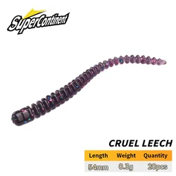 Señuelo Gusano Marino Suave Cruel Leech – Tipo Wobbler 54mm Realista