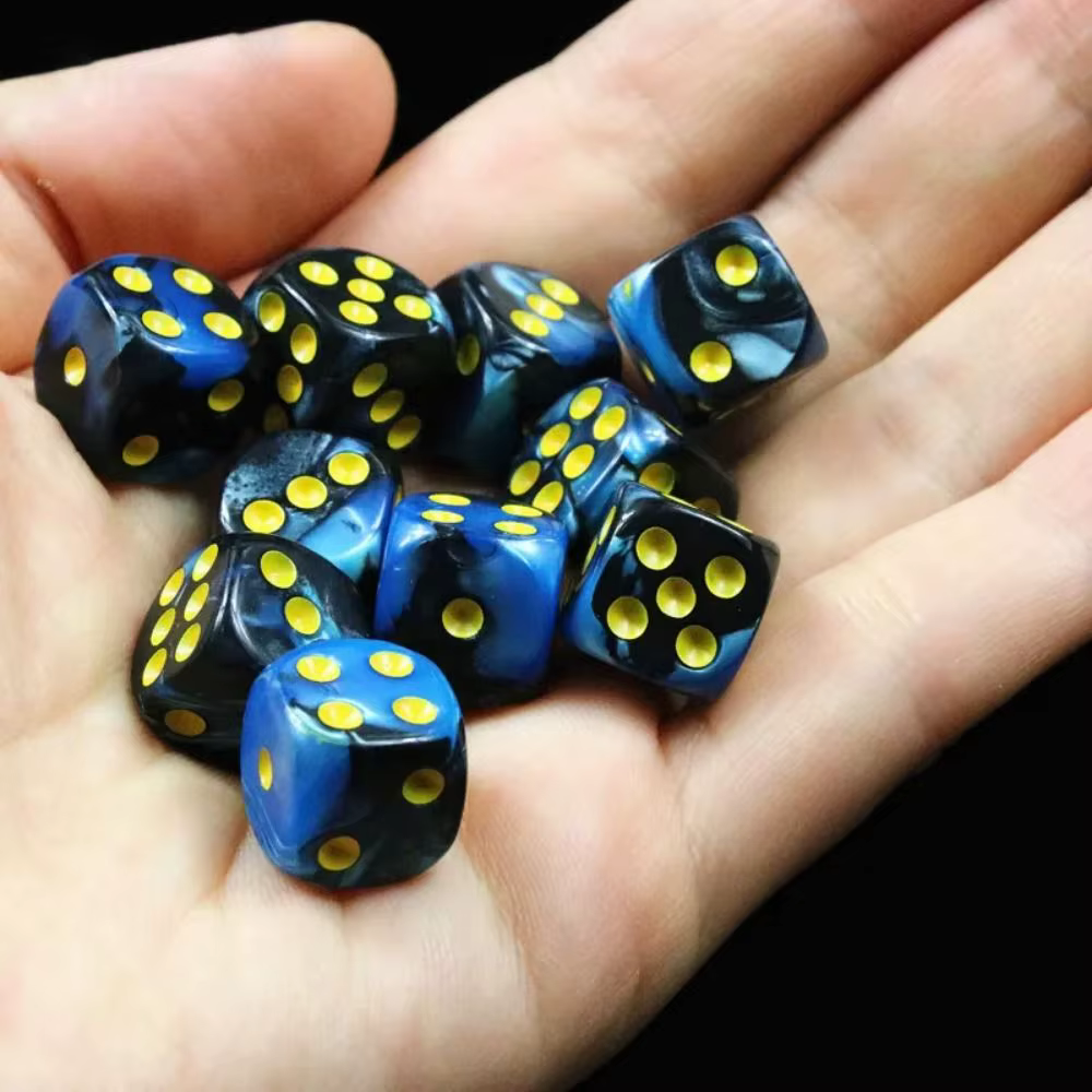 Dados D6 de 16 mm para entretenimiento