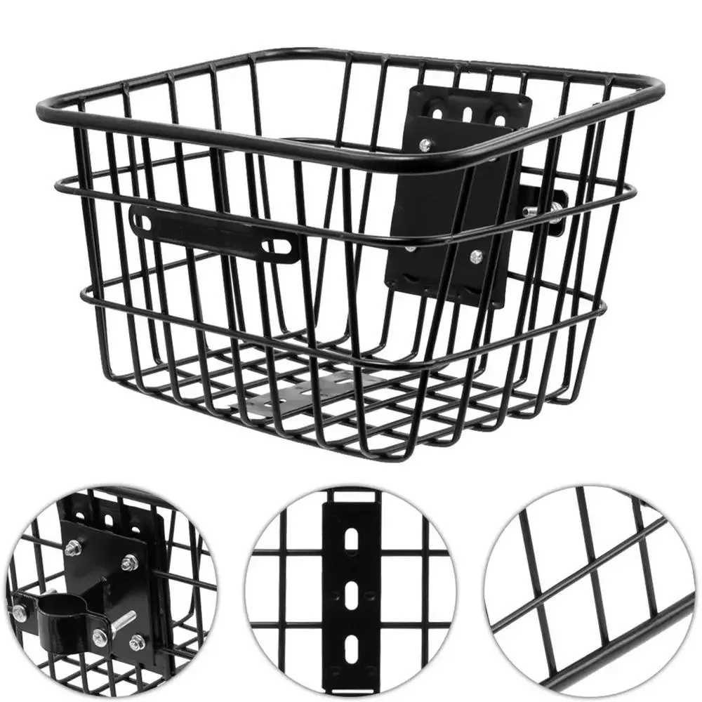 Cesta trasera de metal para bicicleta de montaje trasero - imagen 3
