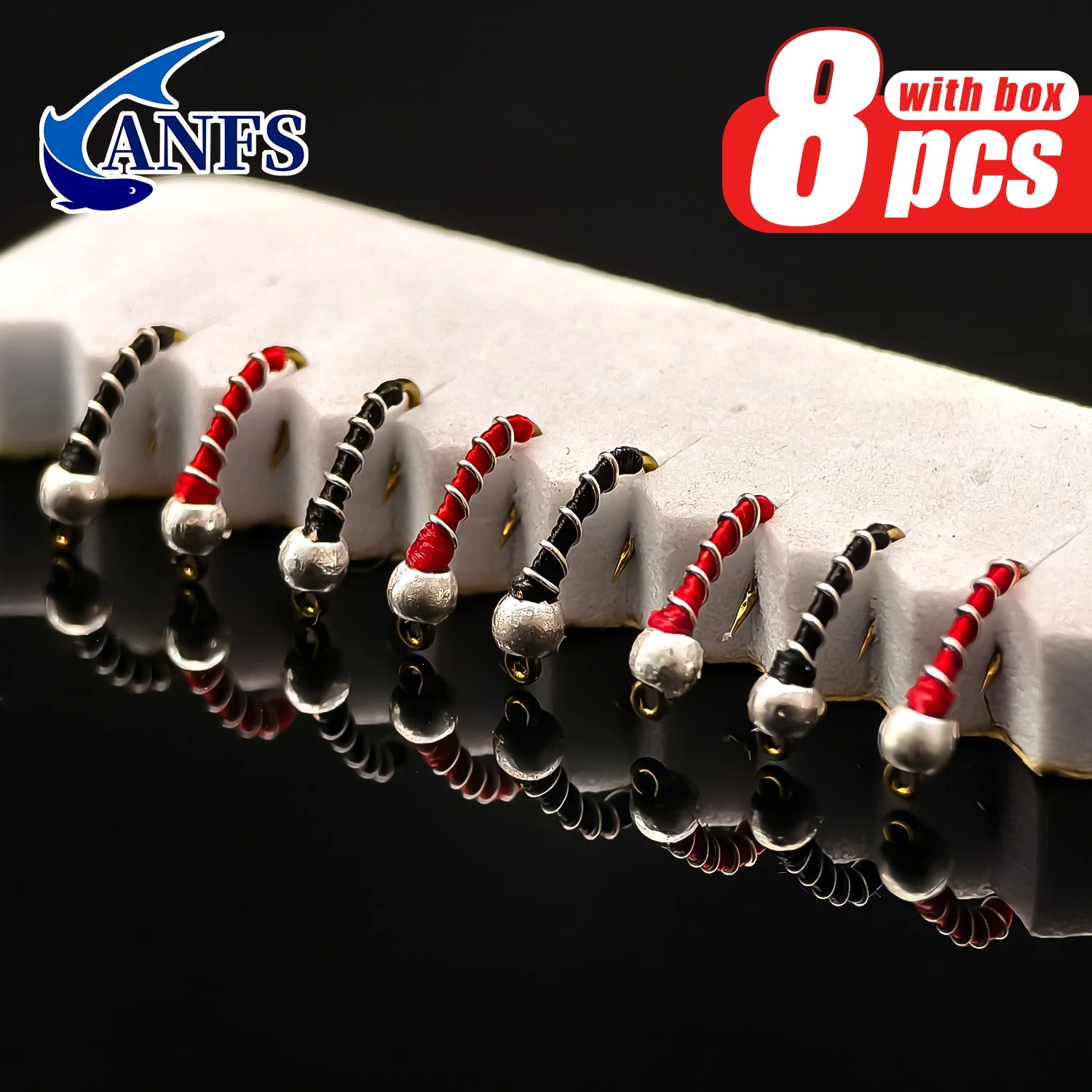Moscas artificiales ANFS Zebra Midges atadas a mano – pesca